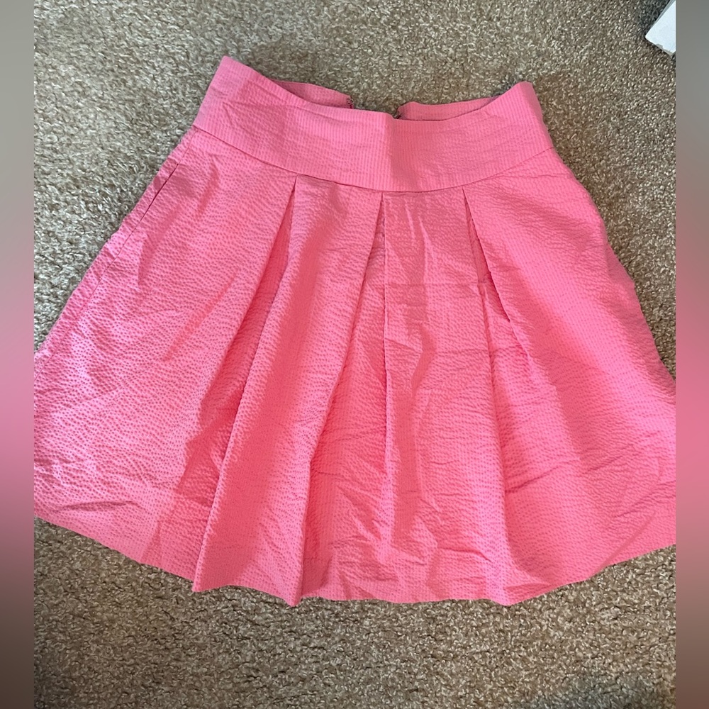 Lauren James pink pleated skirt
